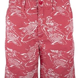 Mens Polo Ralph Lauren Red Koi Shorts..Relaxed Fit